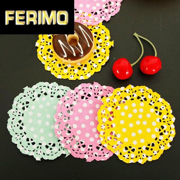 100pcs 3.5" polka dots lace paper doilies cake mat decoupage placemat napkin pads party wedding decoration disposable dinnerware
100pcs 3.5" polka dots lace paper doilies cake mat decoupage placemat napkin pads party wedding decoration disposable dinnerware