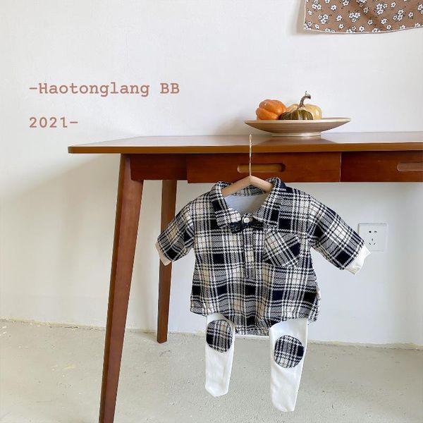rompers 2021 casual baby boy romper autumn cotton turn-down collar plaid overalls jumpsuits with tights for child born outfit, Blue
rompers 2021 casual baby boy romper autumn cotton turn-down collar plaid overalls jumpsuits with tights for child born outfit, Blue