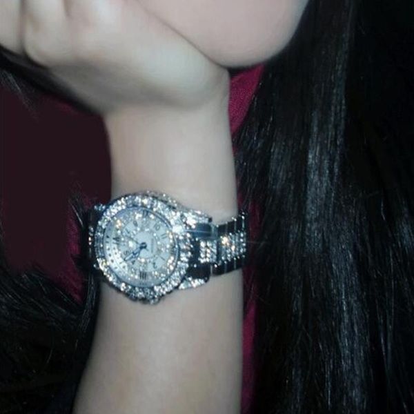 wristwatches luxury full diamond dress watch women rhinestone lady stainless steel band bracelet wristwatch ladies crystal hours reloj, Slivery;brown
wristwatches luxury full diamond dress watch women rhinestone lady stainless steel band bracelet wristwatch ladies crystal hours reloj, Slivery;brown