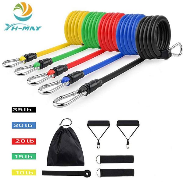 11pcs latex resistance bands crossfit training exercise yoga tubes pull rope rubber expander elastic fitness with bag
11pcs latex resistance bands crossfit training exercise yoga tubes pull rope rubber expander elastic fitness with bag