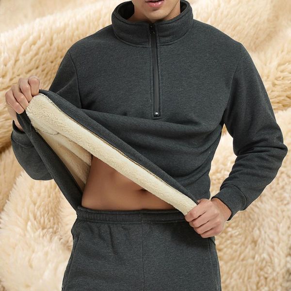 men's hoodies & sweatshirts warm fleece jacket men windproof thicken autumn winter stand-up collar sweater clothing streetwear jackets, Black