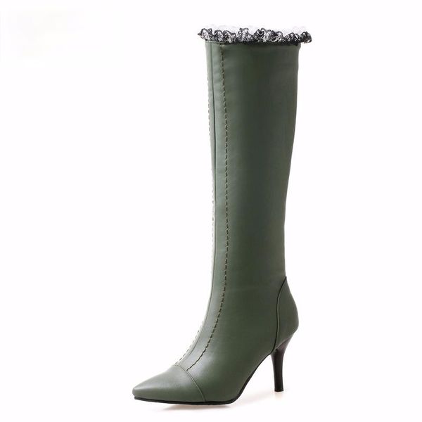 boots 2021 brand winter white green black women knee high dance lady dress shoes stiletto heel plus big size 34-43
boots 2021 brand winter white green black women knee high dance lady dress shoes stiletto heel plus big size 34-43