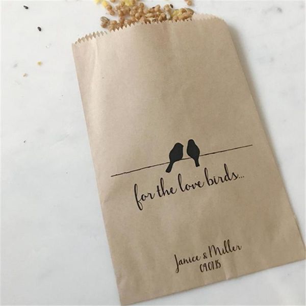 gift wrap custom for the love birds - personalized to hold birdseed welcome bride and groom after wedding ceremony
gift wrap custom for the love birds - personalized to hold birdseed welcome bride and groom after wedding ceremony