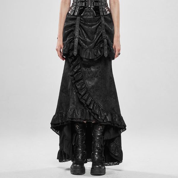 skirts punk rave women's steampunk gorgeous noble fishtail skirt classic floral imitation suede lotus leaf slim fit prom party clothing, Black
skirts punk rave women's steampunk gorgeous noble fishtail skirt classic floral imitation suede lotus leaf slim fit prom party clothing, Black