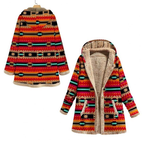 women's jackets stylish temperament long sleeve plush lining lady loose pockets coat, Black;brown
women's jackets stylish temperament long sleeve plush lining lady loose pockets coat, Black;brown