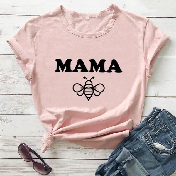 women's t-shirt mother's day gift mom life shirt nature lover bee mama arrival summer funny t, White
women's t-shirt mother's day gift mom life shirt nature lover bee mama arrival summer funny t, White