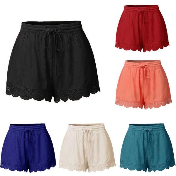 summer casual fashion solid color lace drawstring women's shorts loose s-5xl, White;black
summer casual fashion solid color lace drawstring women's shorts loose s-5xl, White;black