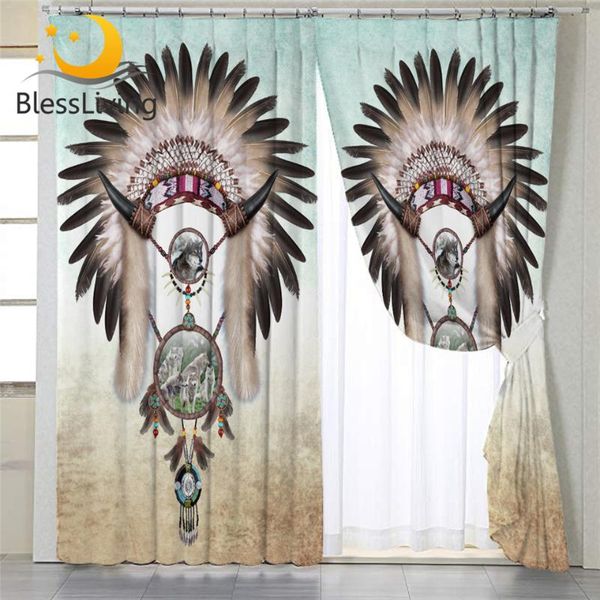 curtain & drapes blessliving wolf feather blackout curtains animal for bedroom tribal living room dreamcatcher window 1pc
curtain & drapes blessliving wolf feather blackout curtains animal for bedroom tribal living room dreamcatcher window 1pc