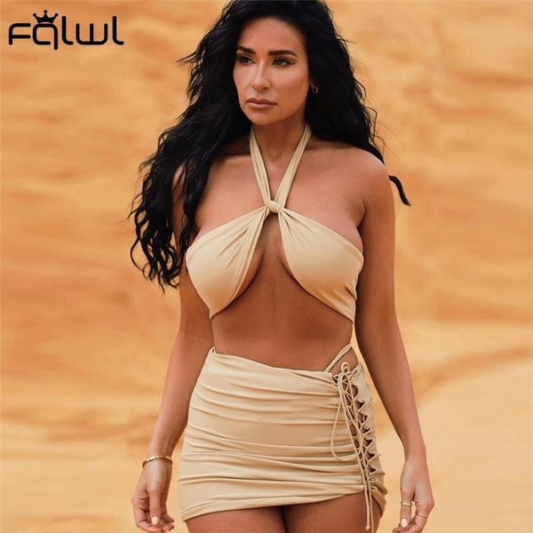 women's tracksuits summer hollow out 3 three piece sets women mini skirts halter backless crop bandage dresses, Gray
women's tracksuits summer hollow out 3 three piece sets women mini skirts halter backless crop bandage dresses, Gray