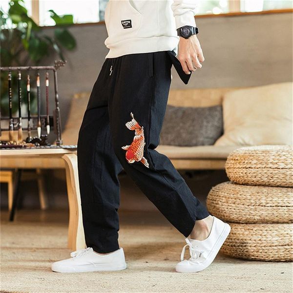 men's pants joggers leggings man cotton comfortable pant summer casual streetwear loose trouser male sweatpants, Black
men's pants joggers leggings man cotton comfortable pant summer casual streetwear loose trouser male sweatpants, Black