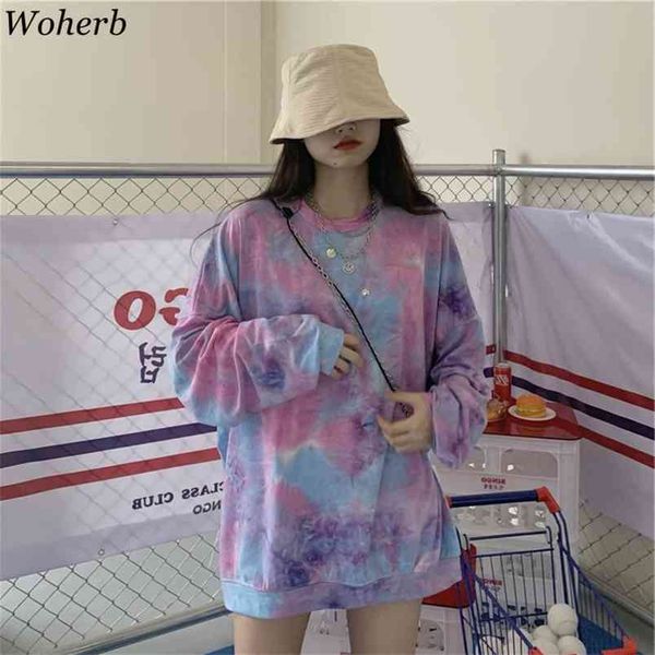 long sleeve t-shirt women harajuku tie dye tee shirt femme korean fashion clothes loose tshirts streetwear 210519, White
long sleeve t-shirt women harajuku tie dye tee shirt femme korean fashion clothes loose tshirts streetwear 210519, White