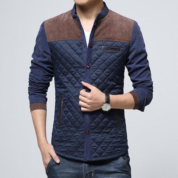 men's jackets men winter long sleeve stand collar color block buttons up corduroy slim jacket, Black;brown
men's jackets men winter long sleeve stand collar color block buttons up corduroy slim jacket, Black;brown