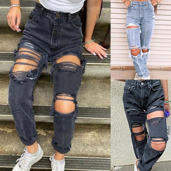 fashion women jeans pants hole ripped broken loose straight casual slim fit skinny denim trousers streetwear#40 men's, Black
fashion women jeans pants hole ripped broken loose straight casual slim fit skinny denim trousers streetwear#40 men's, Black