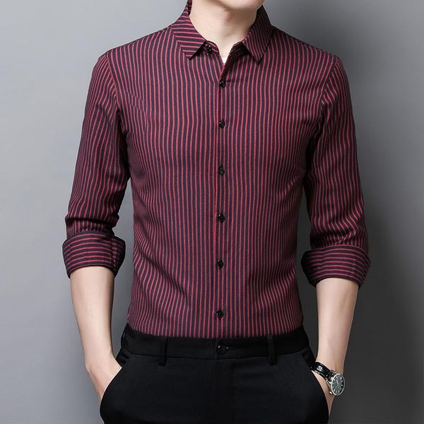 men's dress shirts striped men slim fit shirt spring long sleeve casual camisa masculina c727, White;black
men's dress shirts striped men slim fit shirt spring long sleeve casual camisa masculina c727, White;black
