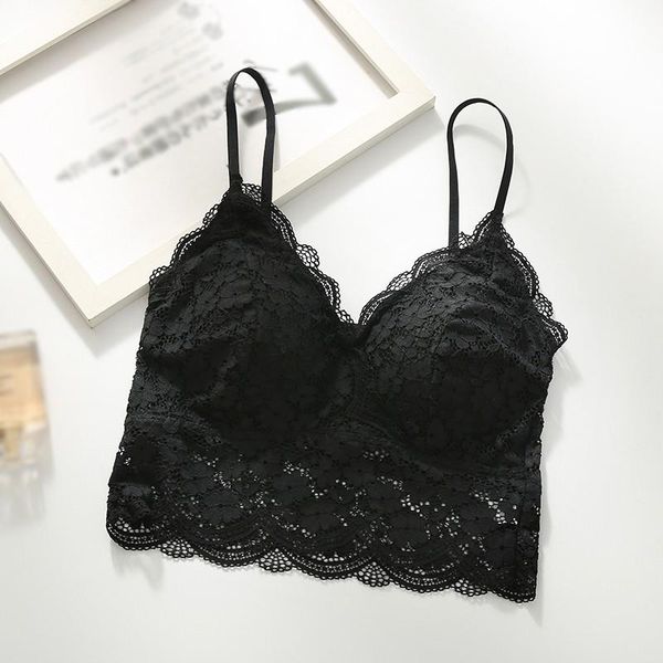 bras women backless wireless female lingeries lace floral removable chest pad bralette underwear, Red;black
bras women backless wireless female lingeries lace floral removable chest pad bralette underwear, Red;black