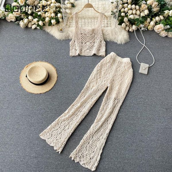 amoi square collar vest short high waist sheath hollow out bell-bottom pants two-piece set women's two piece, White
amoi square collar vest short high waist sheath hollow out bell-bottom pants two-piece set women's two piece, White