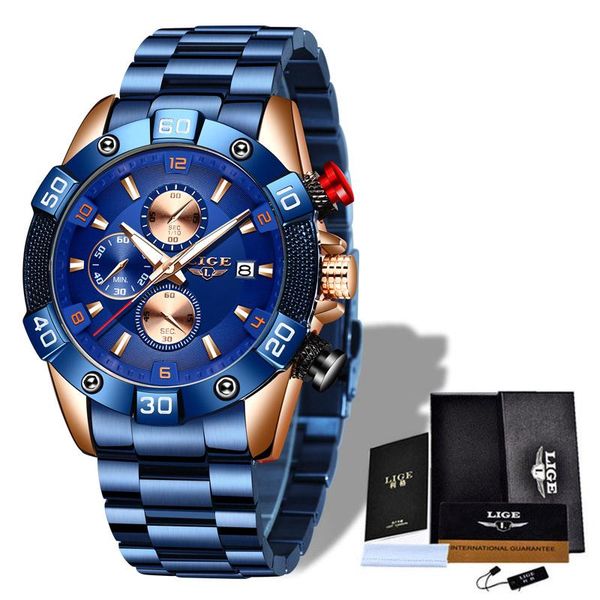 relogio masculino lige 2021 fashion mens watches wrist watch quartz clock blue men waterproof chronograph wristwatches, Slivery;brown
relogio masculino lige 2021 fashion mens watches wrist watch quartz clock blue men waterproof chronograph wristwatches, Slivery;brown