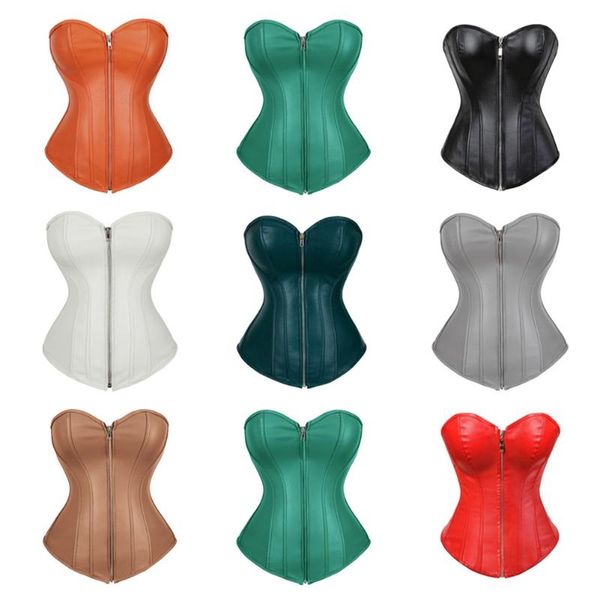 bustiers & corsets leather corset women plus size steampunk zipper bustier gothic black overbust red green, Black;white
bustiers & corsets leather corset women plus size steampunk zipper bustier gothic black overbust red green, Black;white