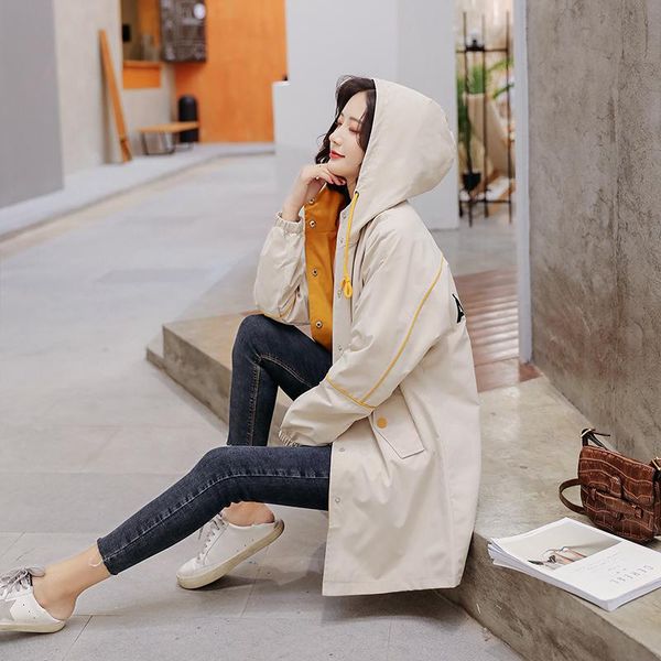 women's trench coats coat for women long plus size korean fashion windbreaker 2021 spring autumn clothes casacos feminino, Tan;black
women's trench coats coat for women long plus size korean fashion windbreaker 2021 spring autumn clothes casacos feminino, Tan;black