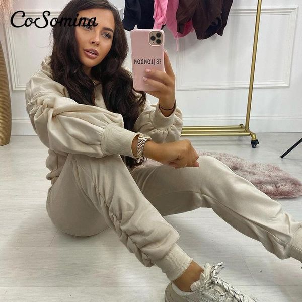 women's hoodies & sweatshirts cosomina joggers stacked pants tracksuit women outfits ruched long sleeve sweatshirt sport two piece set, Black
women's hoodies & sweatshirts cosomina joggers stacked pants tracksuit women outfits ruched long sleeve sweatshirt sport two piece set, Black