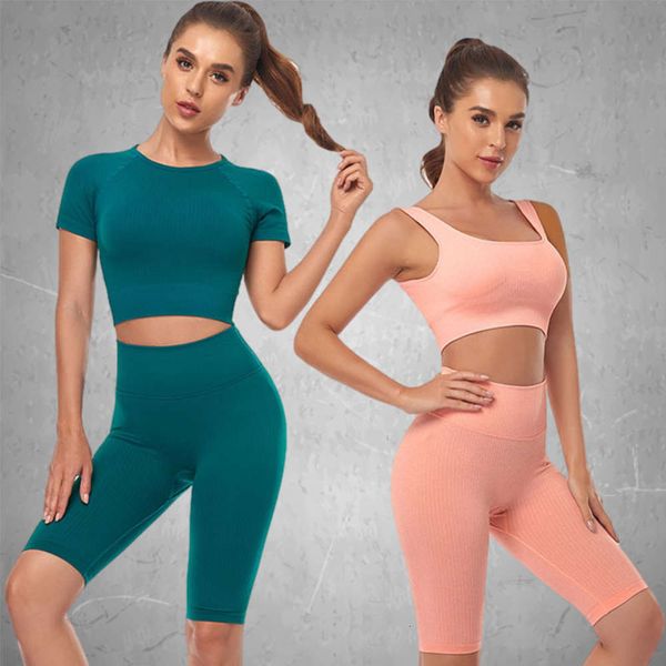 21 thread quintet knitted back sports bra tight yoga suit for women, Red;black
21 thread quintet knitted back sports bra tight yoga suit for women, Red;black