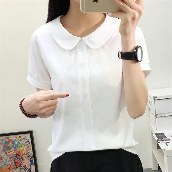 korean 2021 women short sleeve blouses summer casual chiffon blouse female work wear solid white office shirts pz483 women's
korean 2021 women short sleeve blouses summer casual chiffon blouse female work wear solid white office shirts pz483 women's
