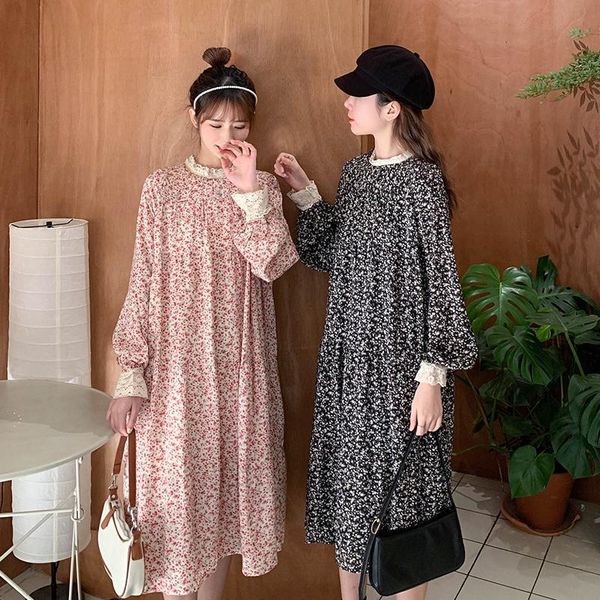 maternity dresses 0423# clothes spring autumn long sleeves lace patchwork floral dress loose pregnant women pregnancy, White
maternity dresses 0423# clothes spring autumn long sleeves lace patchwork floral dress loose pregnant women pregnancy, White