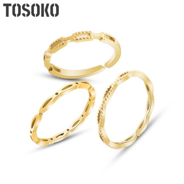 cluster rings tosoko stainless steel jewelry gold color geometric ring round hollow opening adjustable 2021 female bsa133, Golden;silver
cluster rings tosoko stainless steel jewelry gold color geometric ring round hollow opening adjustable 2021 female bsa133, Golden;silver