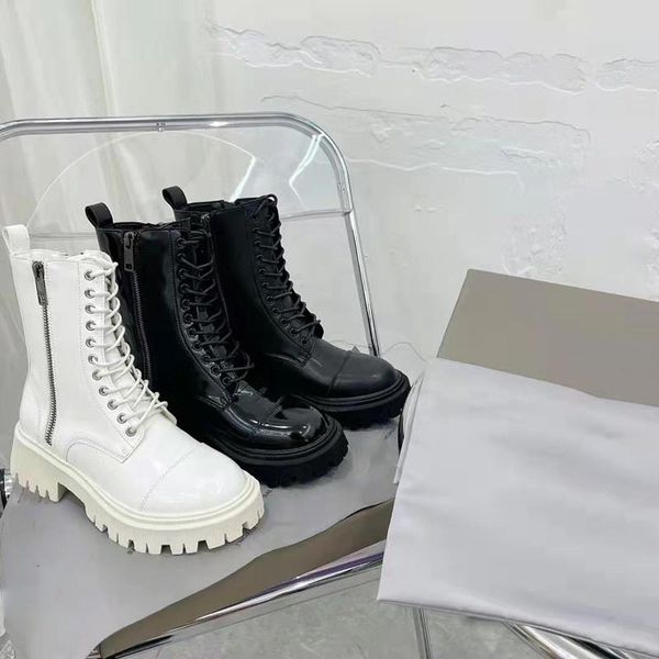 boots autumn and winter women's leather thick-soled increased mid-tube motorcycle, Black
boots autumn and winter women's leather thick-soled increased mid-tube motorcycle, Black