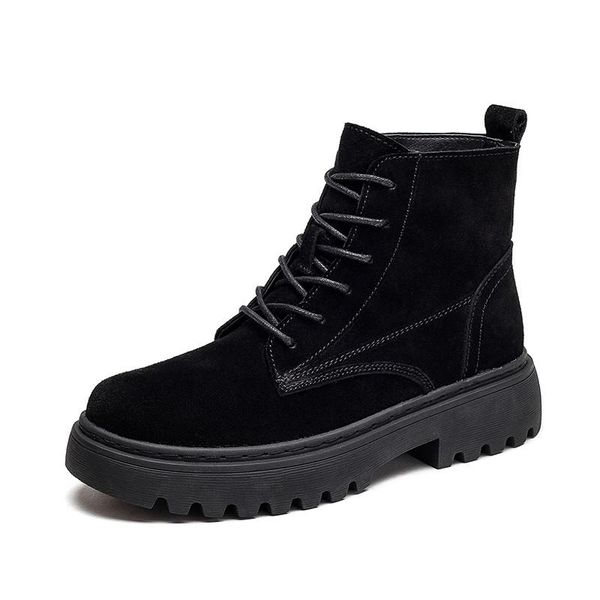 boots ankle suede leather women flat platform short ladies shoes fashion autumn winter shoe round toe lace-up, Black
boots ankle suede leather women flat platform short ladies shoes fashion autumn winter shoe round toe lace-up, Black