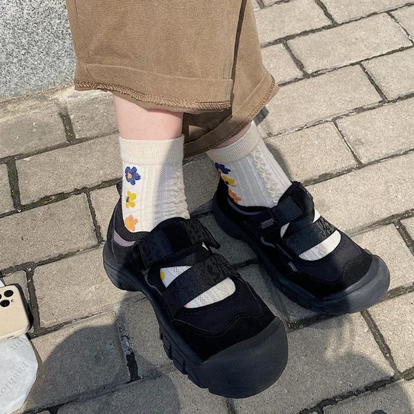 sandals yshunij 2021 women round head thick bottom simple temperament ugly budding doll big magic sticker sports shoes, Black
sandals yshunij 2021 women round head thick bottom simple temperament ugly budding doll big magic sticker sports shoes, Black