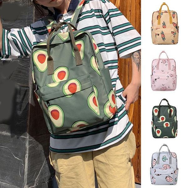 backpack cartoon fruits animals print canvas for large capacity students travel school square zipper
backpack cartoon fruits animals print canvas for large capacity students travel school square zipper