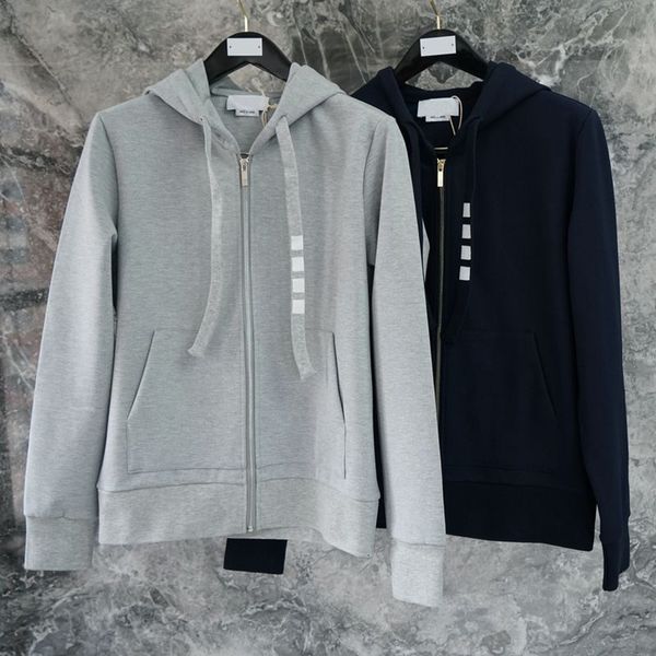 t shirt fashion tb thom brand spring autumn hooded cardigan clothing cotton men sweatshirts hoodies solid casual sportswear coat, White;black
t shirt fashion tb thom brand spring autumn hooded cardigan clothing cotton men sweatshirts hoodies solid casual sportswear coat, White;black