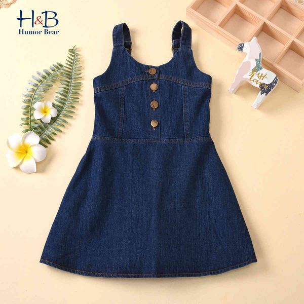 girl's humor bear girls dress new sleeveless summer children clothing denim sling casual solid color kids dresses for 2-6y c0223, Red;yellow
girl's humor bear girls dress new sleeveless summer children clothing denim sling casual solid color kids dresses for 2-6y c0223, Red;yellow