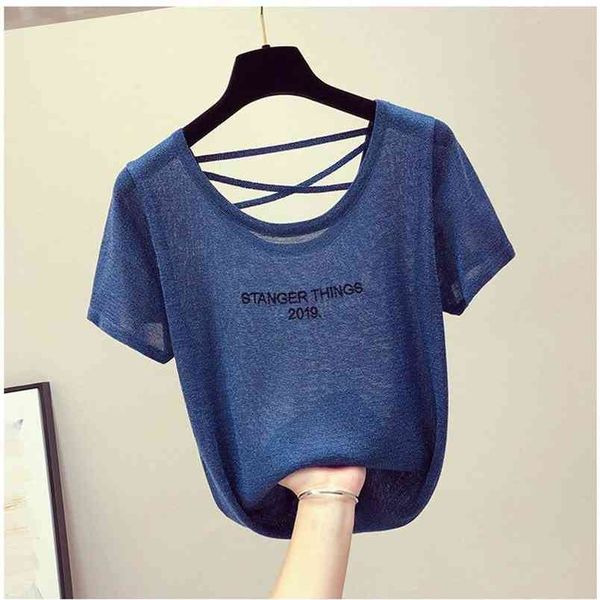 korea fashion the women's ice silk short sleeve knitted pullover v neck sweater 210507, White;black
korea fashion the women's ice silk short sleeve knitted pullover v neck sweater 210507, White;black