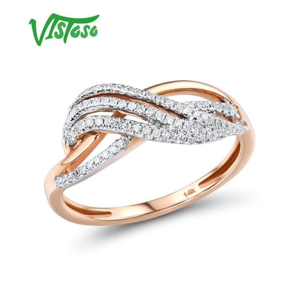 cluster rings vistoso gold for women genuine 14k 585 rose ring sparkling diamond promise engagement anniversary fine jewelry, Golden;silver
cluster rings vistoso gold for women genuine 14k 585 rose ring sparkling diamond promise engagement anniversary fine jewelry, Golden;silver