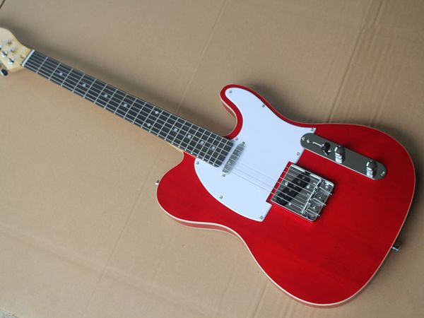 electric guitar red body white guard board rose wood fingerboard gold accessories