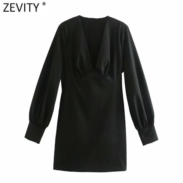 zevity women fashion deep v neck black a line mini dress female chic puff sleeve pleats vestido casual slim clothing ds4920 210419, Black;gray
zevity women fashion deep v neck black a line mini dress female chic puff sleeve pleats vestido casual slim clothing ds4920 210419, Black;gray