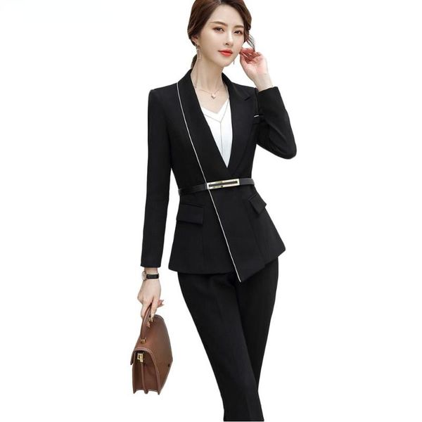 women's two piece pants women black white pant suit winter chinese style for el airplane work blazer and sets suits office
women's two piece pants women black white pant suit winter chinese style for el airplane work blazer and sets suits office