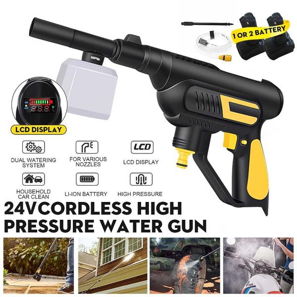 1/4" high pressure car washer electric water spray guns cordless cleaning with nozzle hose lance wand rechargeable battery watering equ
1/4" high pressure car washer electric water spray guns cordless cleaning with nozzle hose lance wand rechargeable battery watering equ