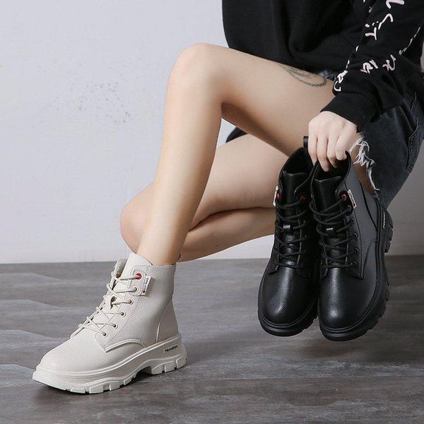 women ankle boots pu leather lace-up autumn winter shoes woman wedges female short ladies botas, Black
women ankle boots pu leather lace-up autumn winter shoes woman wedges female short ladies botas, Black