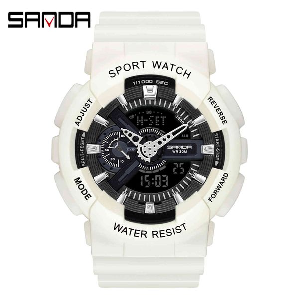 sanda sports men g style military waterproof shock es men's luxury analog digital quartz watch relogio masculino, Slivery;brown
sanda sports men g style military waterproof shock es men's luxury analog digital quartz watch relogio masculino, Slivery;brown