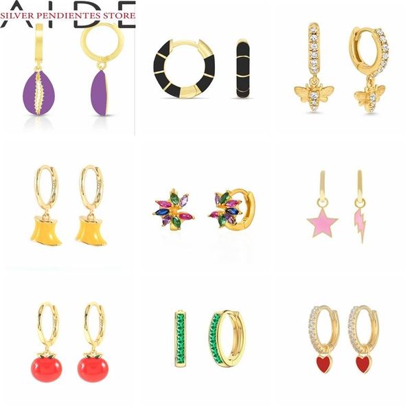 hoop & huggie aide pendientes plata 925 sliver heart-shape bee pendant enamel earrings for women drip oil beach shells hoops, Golden;silver
hoop & huggie aide pendientes plata 925 sliver heart-shape bee pendant enamel earrings for women drip oil beach shells hoops, Golden;silver