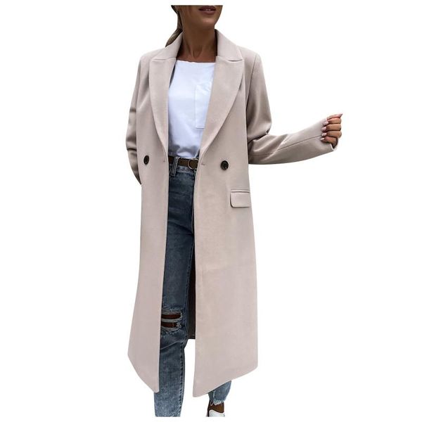 women's trench coats fashion casual solid color cardigan formal long sleeve jacket coat sashes double breasted windbreaker, Tan;black
women's trench coats fashion casual solid color cardigan formal long sleeve jacket coat sashes double breasted windbreaker, Tan;black