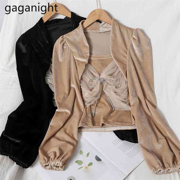 velvet women crop blouse spring autumn fashion mesh patchwork shirt lady solid slim blusas long sleeve outwear 210601, White
velvet women crop blouse spring autumn fashion mesh patchwork shirt lady solid slim blusas long sleeve outwear 210601, White