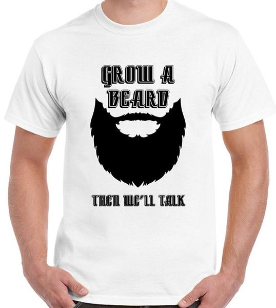 men's t-shirts grow a beard then we'll talk - mens funny t-shirt loose short sleeve white t shirt, White;black
men's t-shirts grow a beard then we'll talk - mens funny t-shirt loose short sleeve white t shirt, White;black