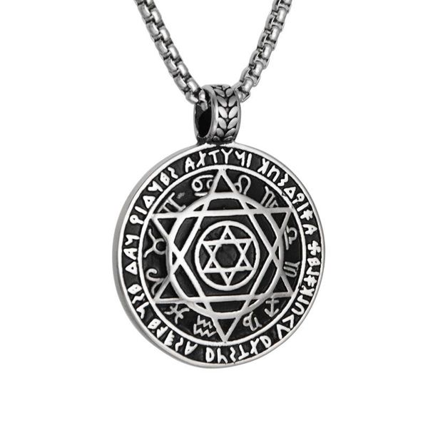 pendant necklaces men's star-of-david talisman of solomon hexagram necklace stainless steel males retro religious jewelry gift, Silver
pendant necklaces men's star-of-david talisman of solomon hexagram necklace stainless steel males retro religious jewelry gift, Silver