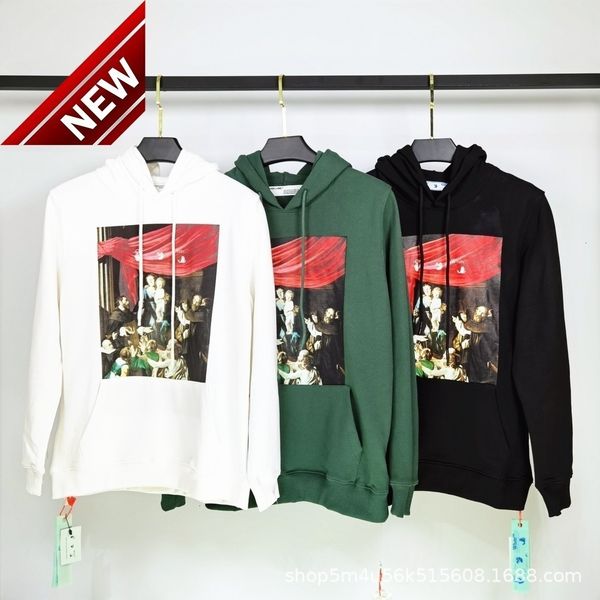 autumn and winter 2022 new off virgin oil painting series style arrstyle print loose men's women's hoodie, Black
autumn and winter 2022 new off virgin oil painting series style arrstyle print loose men's women's hoodie, Black