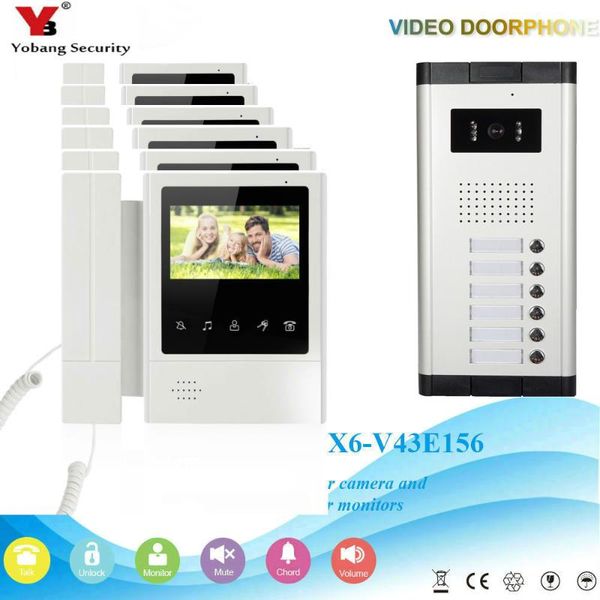 yobang security 4.3"inch color villa waterproof ir camera partment video door phone intercom with speakerphone system phones
yobang security 4.3"inch color villa waterproof ir camera partment video door phone intercom with speakerphone system phones