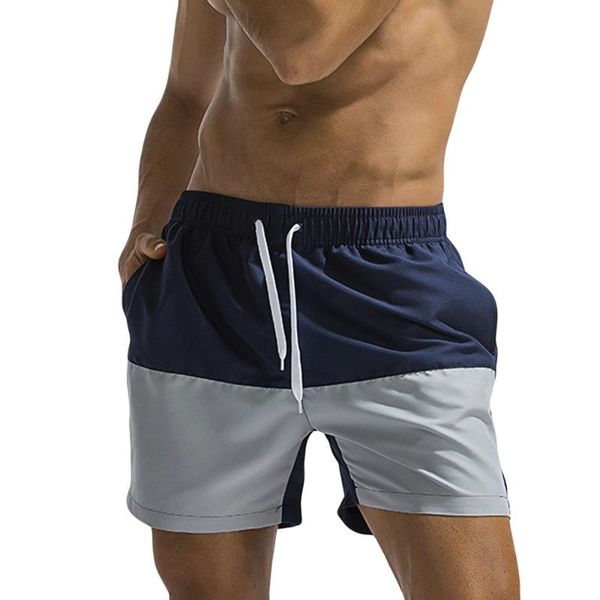men breathable trunks pants color stitching swimwear beach shorts slim wear for male drop men's, White;black
men breathable trunks pants color stitching swimwear beach shorts slim wear for male drop men's, White;black